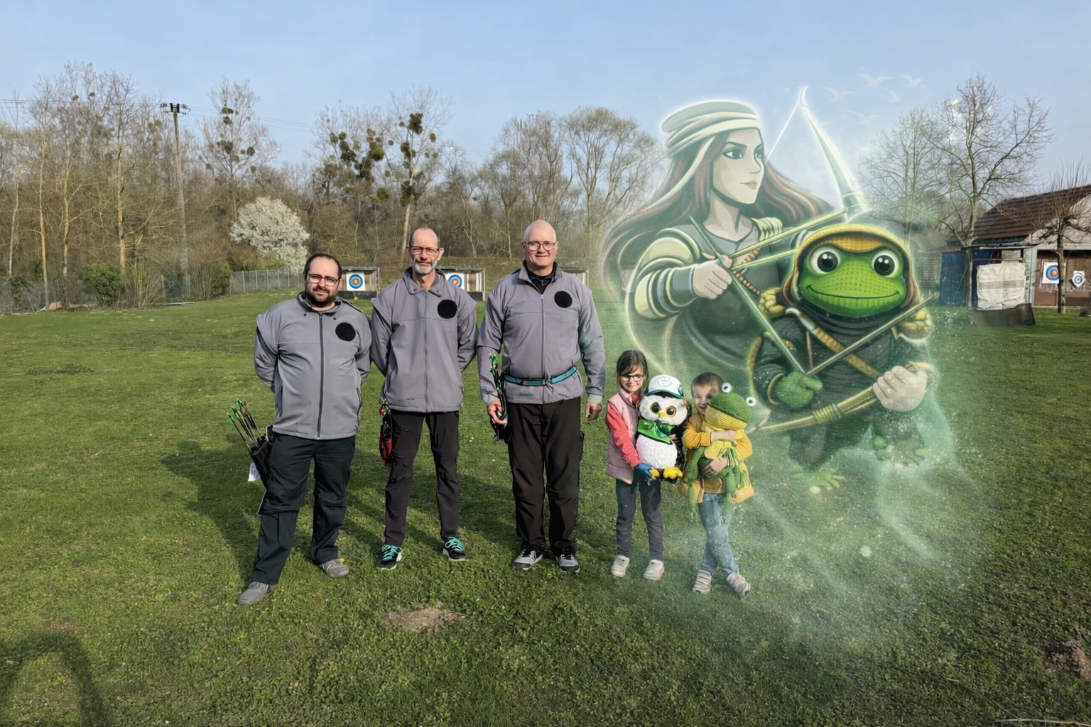 Belle reprise des tirs extérieurs pour les archers de Dame Aline – 8 mars