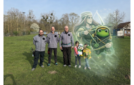 Belle reprise des tirs extérieurs pour les archers de Dame Aline – 8 mars